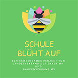 Logo Schule blueht auf 2