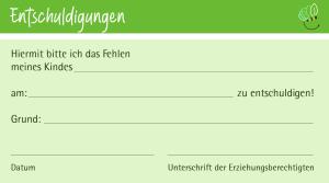 entschuldigungen